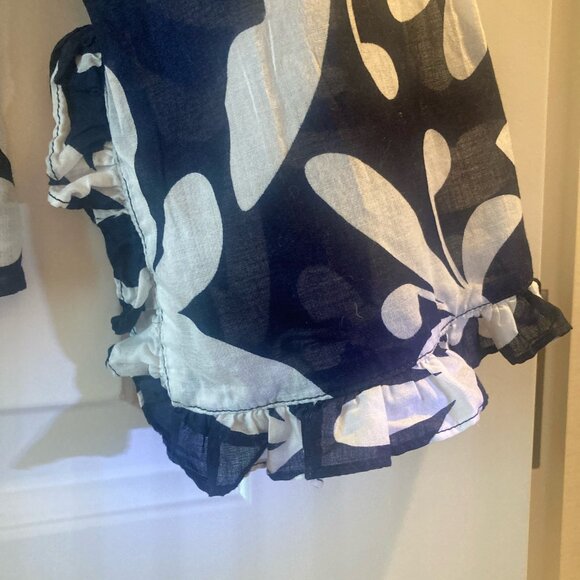 Tory Burch Long Sleeve Cotton Blouse Sz 4 - Picture 4 of 5